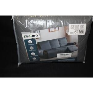 KinCam Waterproof recliner sofa cover non slip 3 seat protector dark grey New